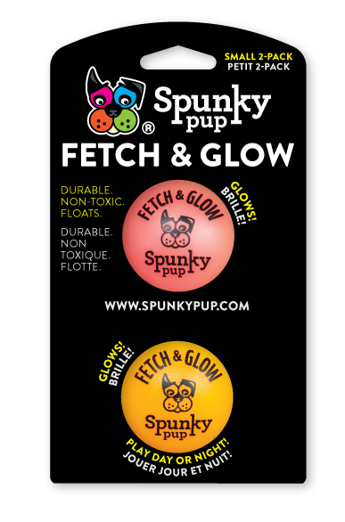 Fetch & Glow Ball - Small 2-pack