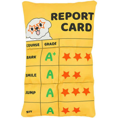 Report Card Dog Toy
