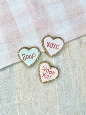 CANDY HEART DOG TREATS