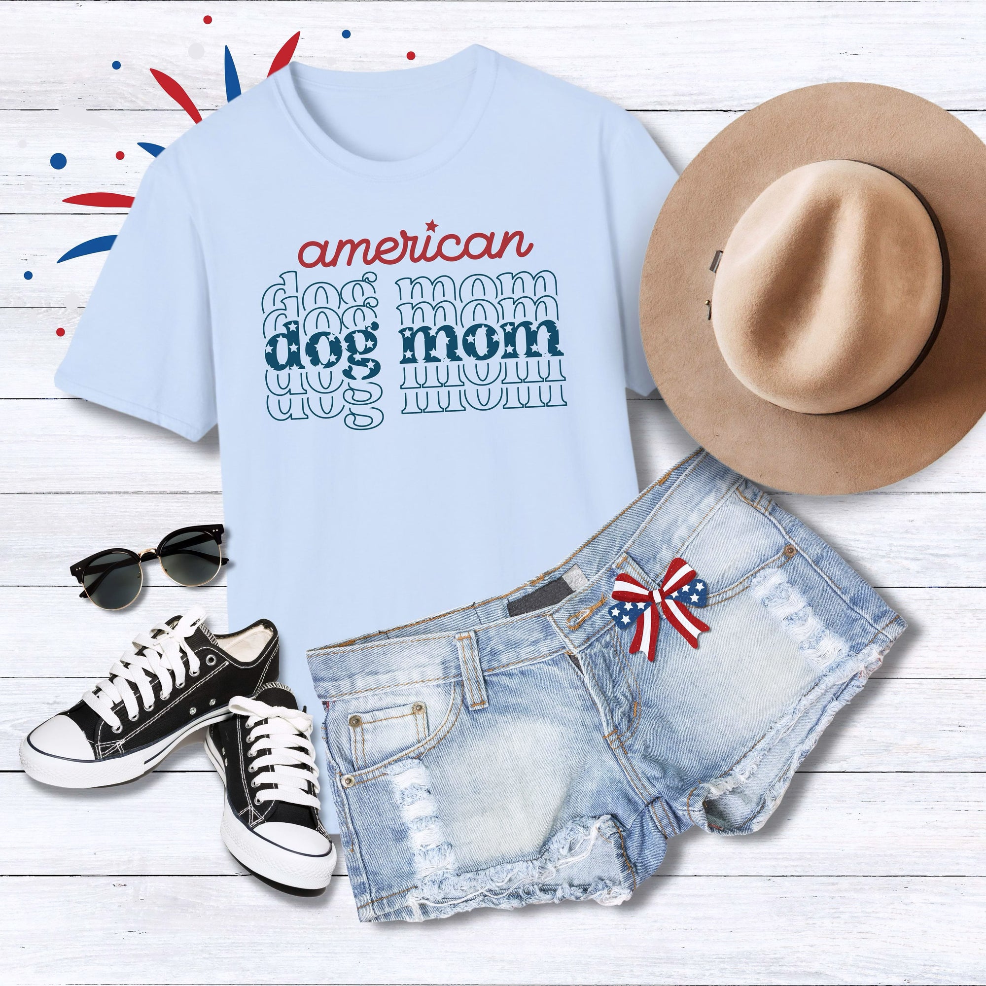 AMERICAN DOG MOM shirt