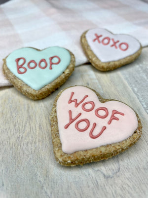 CANDY HEART DOG TREATS