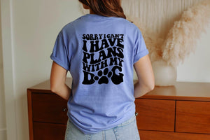 DOG MOM FRONT + BACK smiley shirt