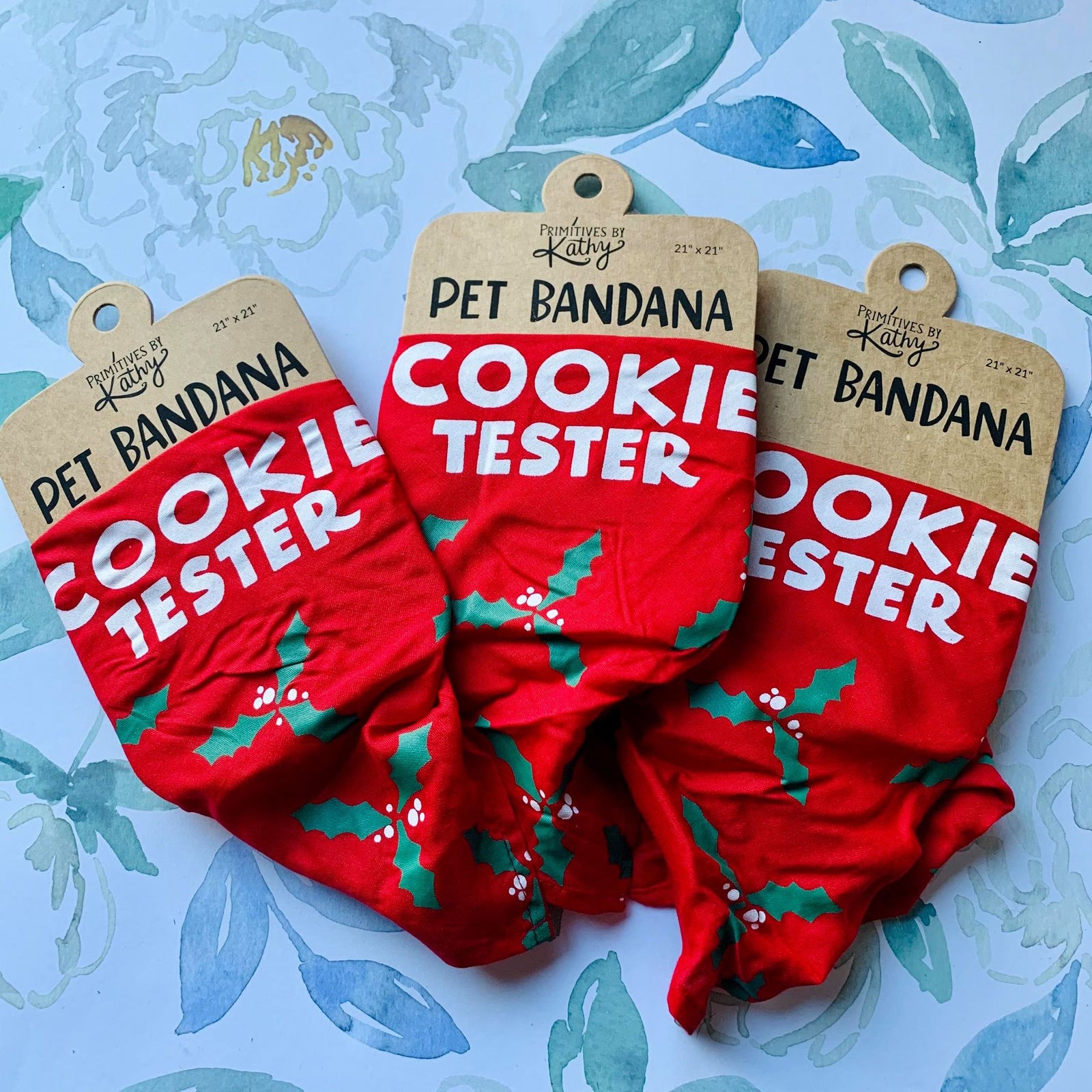COOKIE TESTER DOG BANDANA- CHRISTMAS