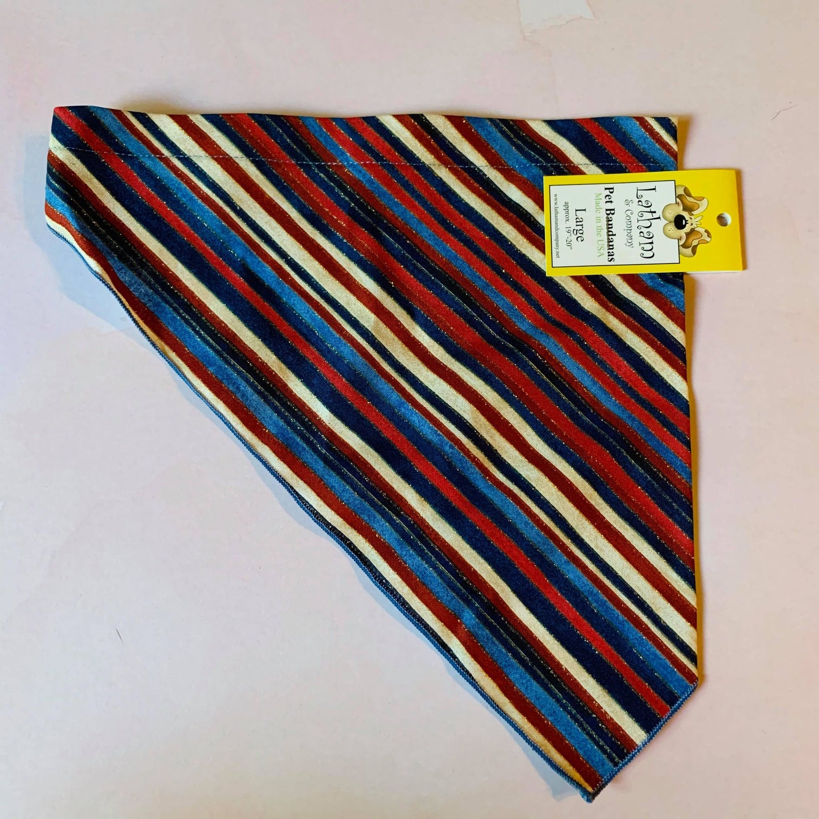 GLITTER PATRIOTIC BANDANNA